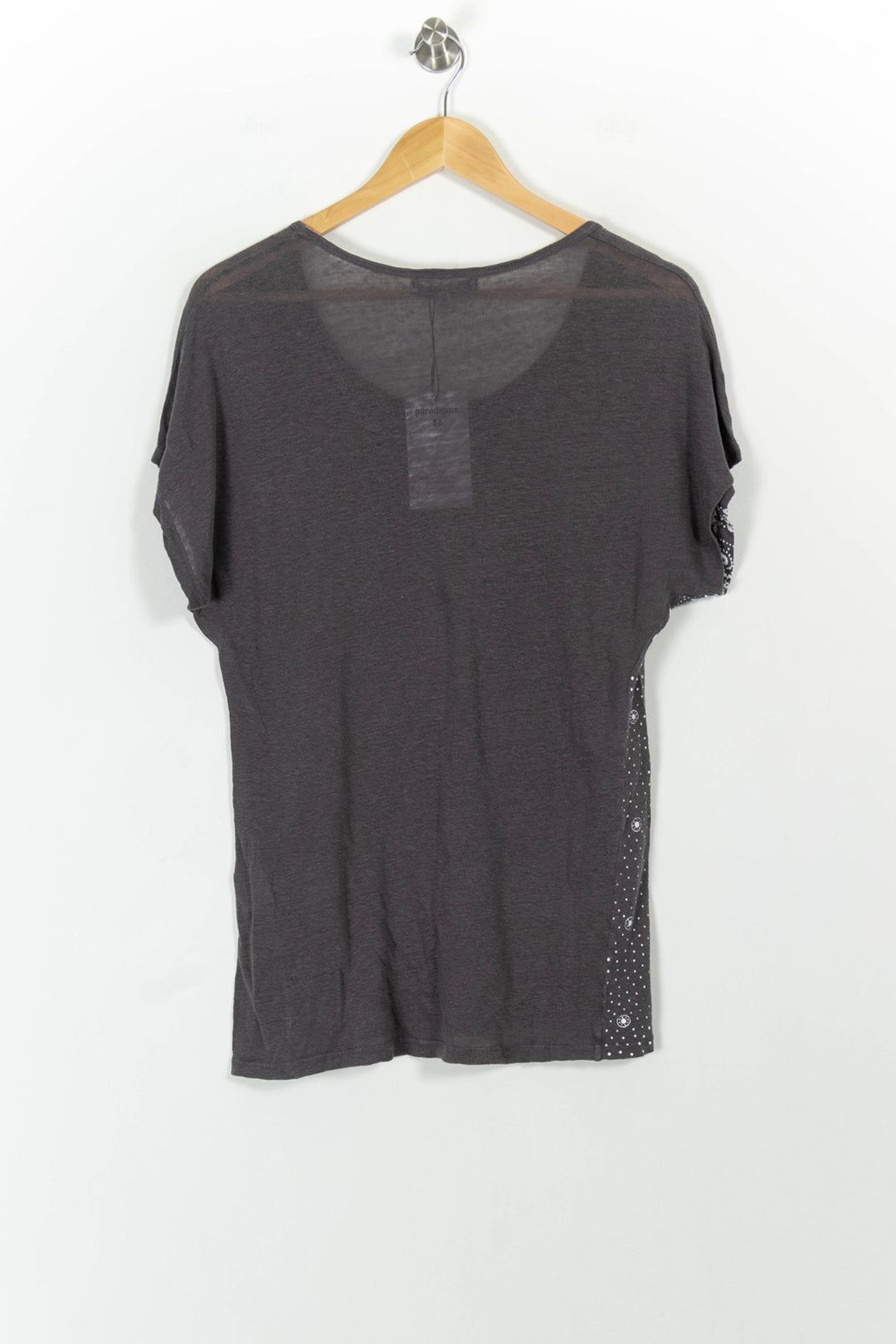 Tee-shirt Gris et Blanc - Taille S/36 de la marque Sandro | PARAD68223 - Vendu par Paradigme - Image 4