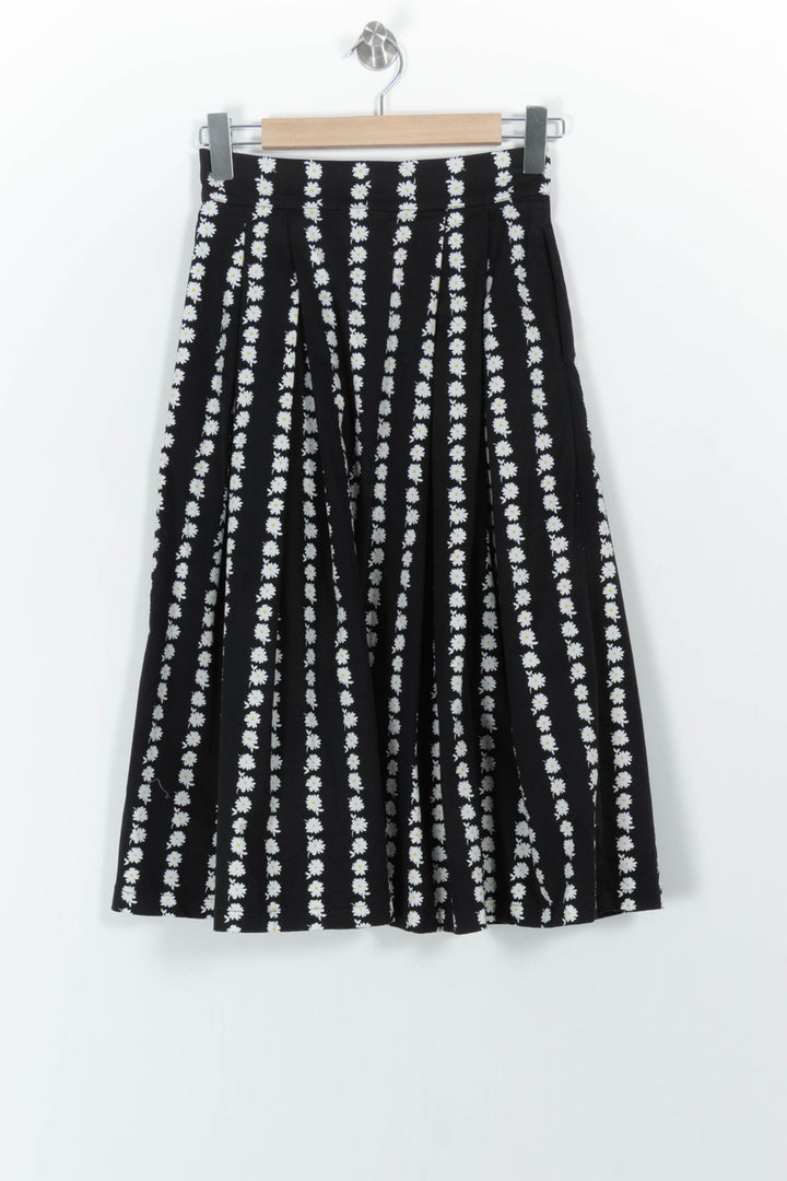 Jupe Plissée Noire et Blanche - Taille S/36 de la marque Maje | PARAD68224 - Vendu par Paradigme - Image 4