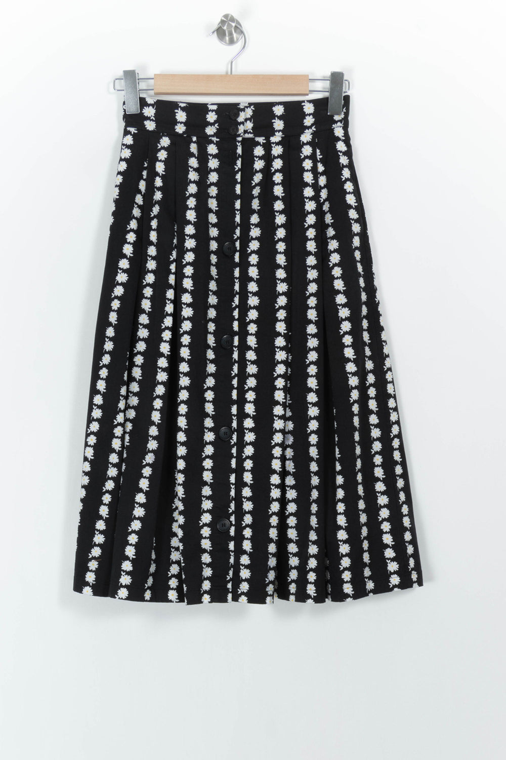 Jupe Plissée Noire et Blanche - Taille S/36 de la marque Maje | PARAD68224 - Vendu par Paradigme - Image 2