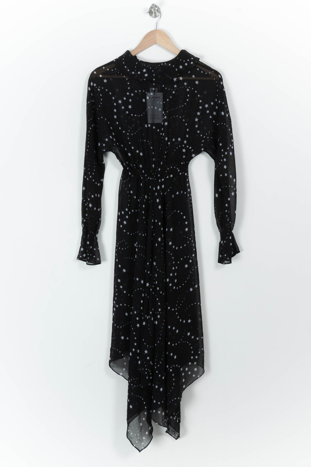 Robe Longue Noire et Blanche - Taille M/38 de la marque Maje | PARAD68230 - Vendu par Paradigme - Image 4