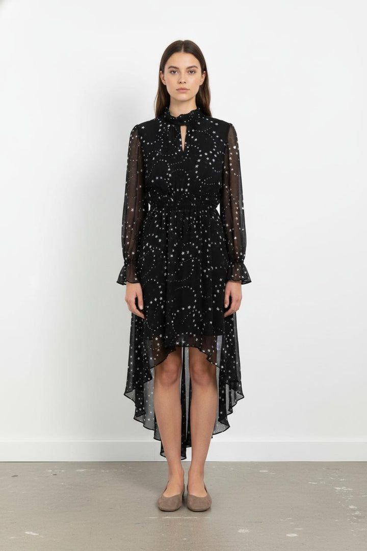 Robe Longue Noire et Blanche - Taille M/38 de la marque Maje | PARAD68230 - Vendu par Paradigme - Image 1