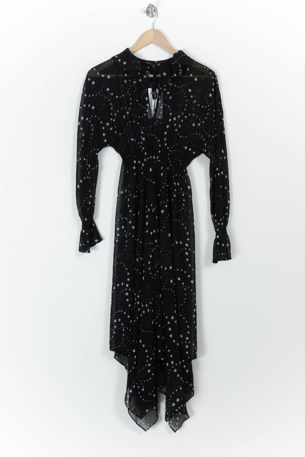 Robe Longue Noire et Blanche - Taille M/38 de la marque Maje | PARAD68230 - Vendu par Paradigme - Image 2