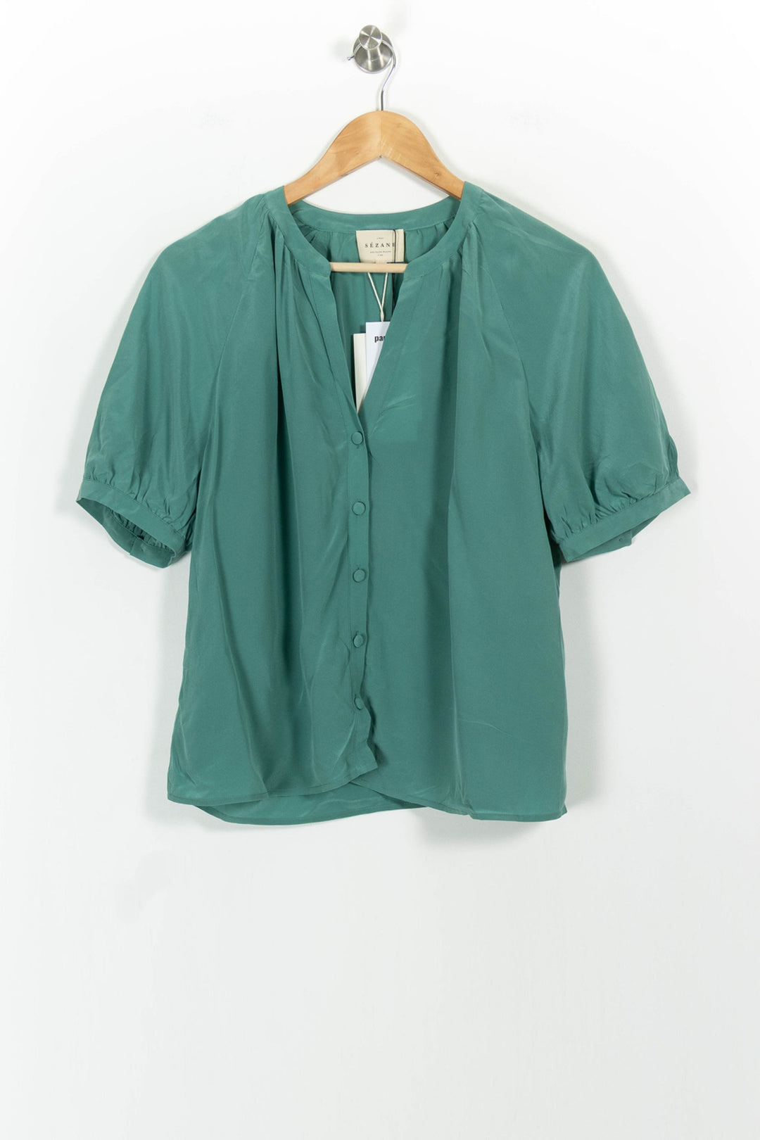 Blouse Verte - Taille M/38 de la marque Sézane | PARAD68233 - Vendu par Paradigme - Image 2