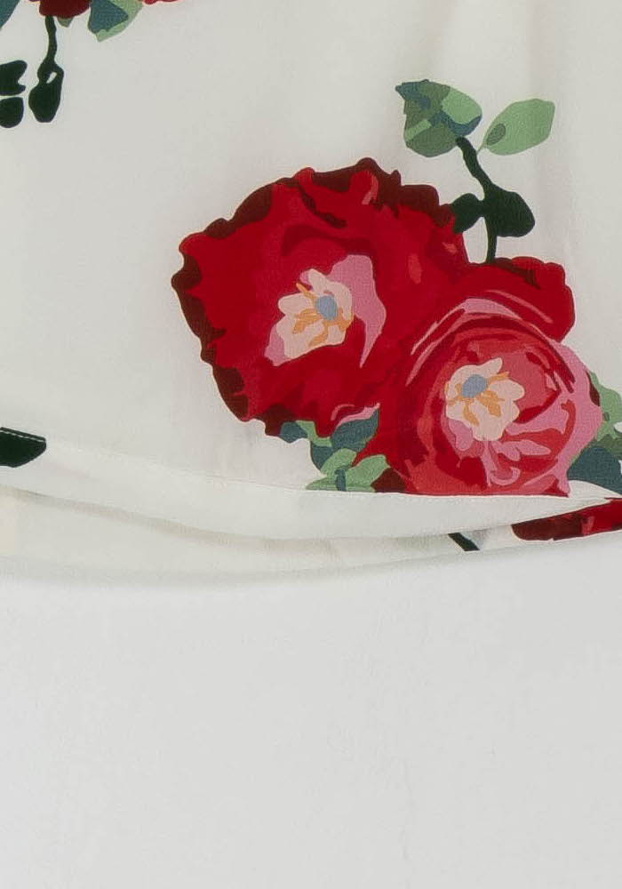 Jupe Portefeuille Blanche et Rouge - Taille S/36 de la marque Sézane | PARAD68234 - Vendu par Paradigme - Image 3