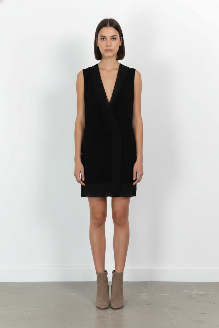 Robe Sans Manches Noire - Taille S/36 de la marque Sandro | PARAD68235 - Vendu par Paradigme - Image 1