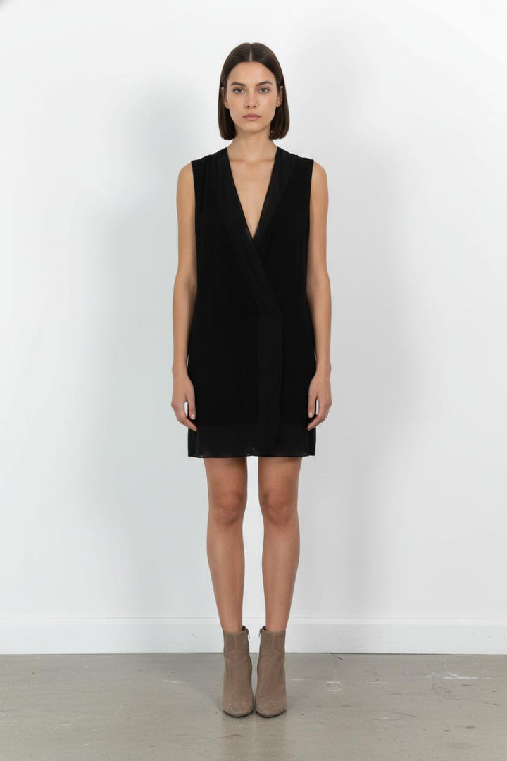 Robe Sans Manches Noire - Taille S/36 de la marque Sandro | PARAD68235 - Vendu par Paradigme - Image 1