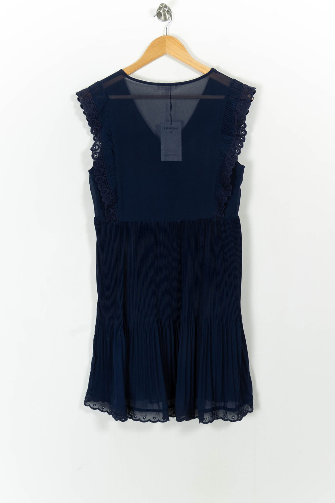 Robe Plissée Bleue - Taille S/36 de la marque Grace & Mila | PARAD68237 - Vendu par Paradigme - Image 4