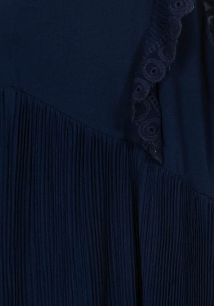 Robe Plissée Bleue - Taille S/36 de la marque Grace & Mila | PARAD68237 - Vendu par Paradigme - Image 3