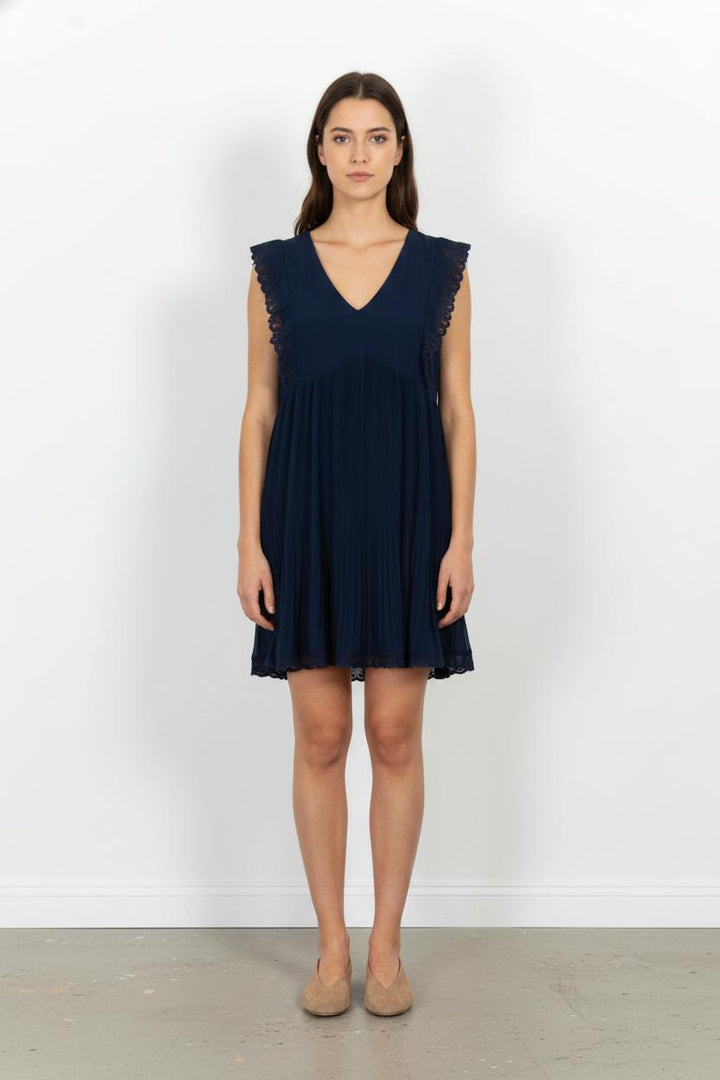 Robe Plissée Bleue - Taille S/36 de la marque Grace & Mila | PARAD68237 - Vendu par Paradigme - Image 1