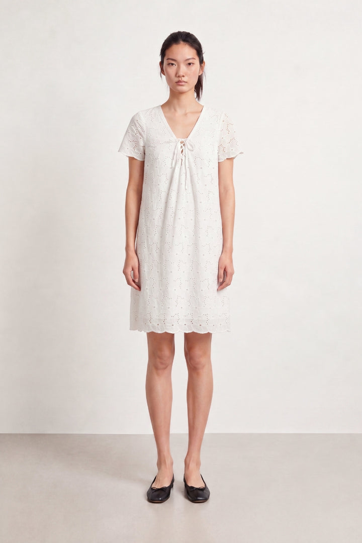 Robe Brodée Blanche - Taille S/36