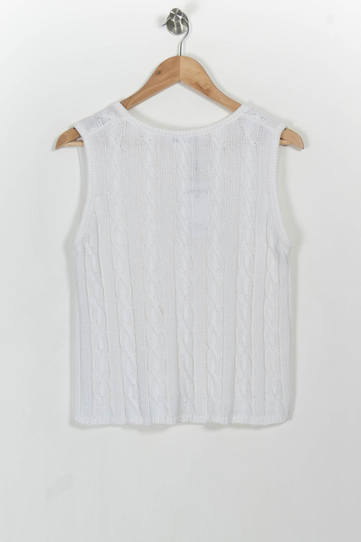 Débardeur Blanc - Taille M/38 de la marque Max Mara | PARAD68247 - Vendu par Paradigme - Image 4