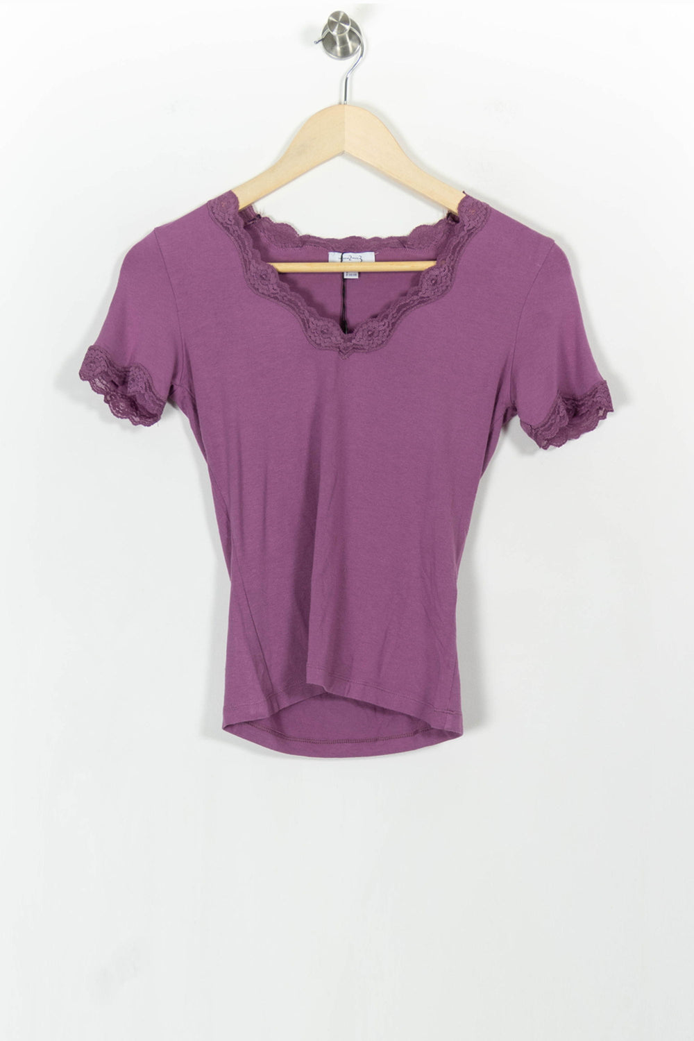 T-shirt Violet - Taille S/36 de la marque Maison 123 | PARAD68253 - Vendu par Paradigme - Image 2