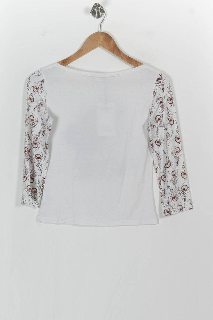 T-shirt Blanc - Taille S/36 de la marque Maison 123 | PARAD68254 - Vendu par Paradigme - Image 4