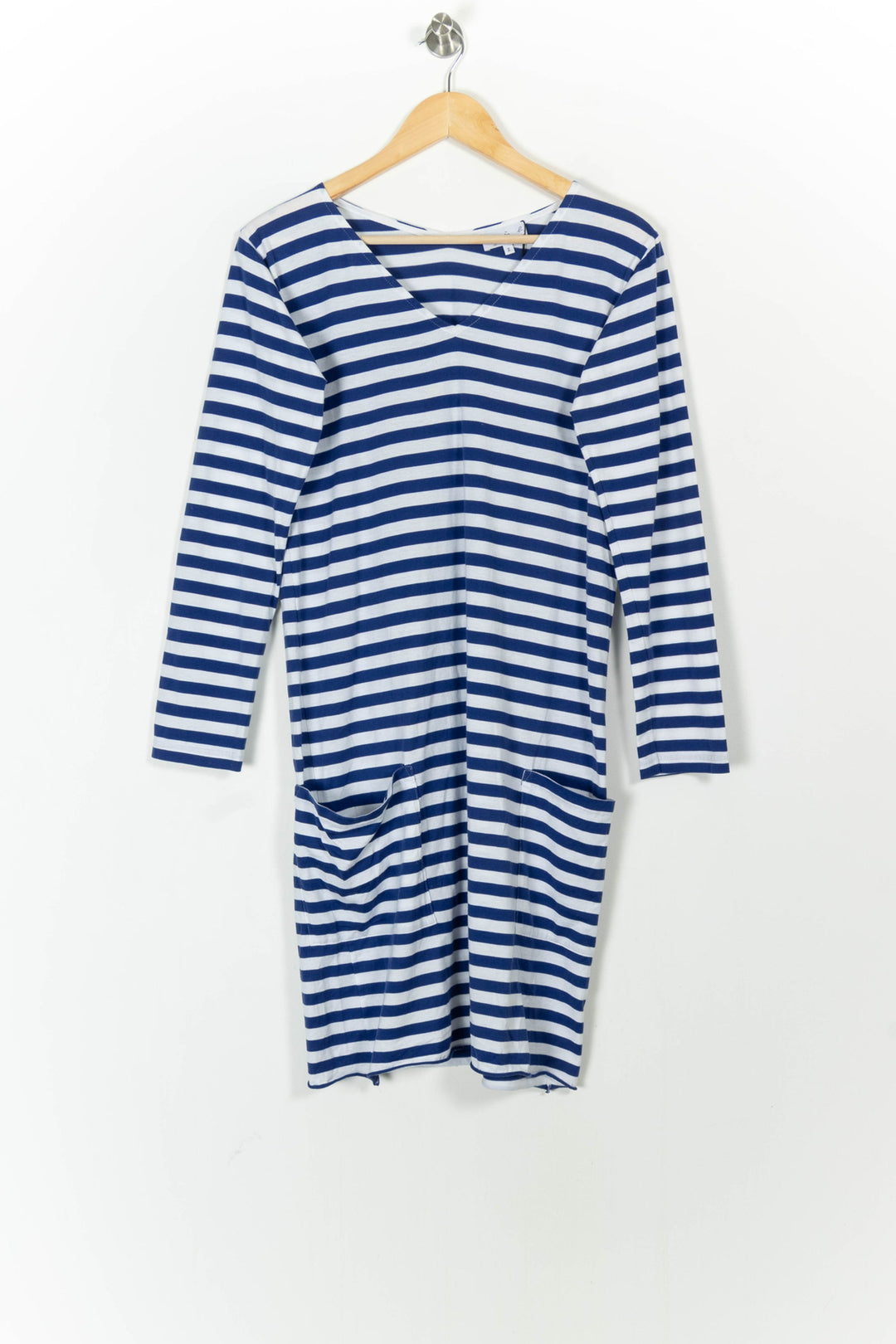 Robe Courte Bleue et Blanche - Taille M/38 de la marque Agnès b. | PARAD68274 - Vendu par Paradigme - Image 2