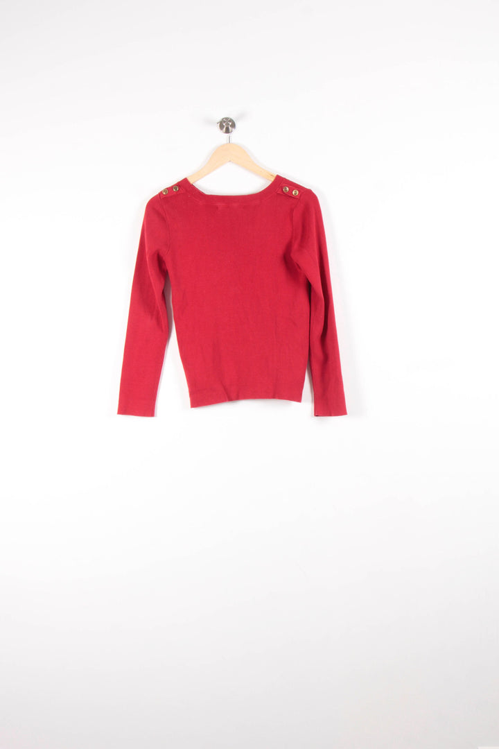 Pull Rouge - Taille XS/34 de la marque Sessùn | PARAD68311 - Vendu par Paradigme - Image 4
