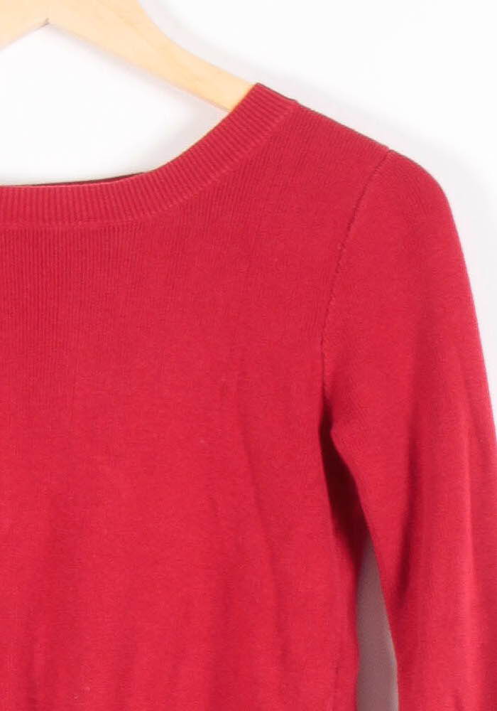 Pull Rouge - Taille XS/34 de la marque Sessùn | PARAD68311 - Vendu par Paradigme - Image 3