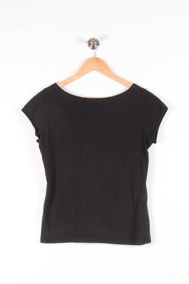 Tee-shirt Noir - Taille S/36 de la marque Agnès b. | PARAD68315 - Vendu par Paradigme - Image 4