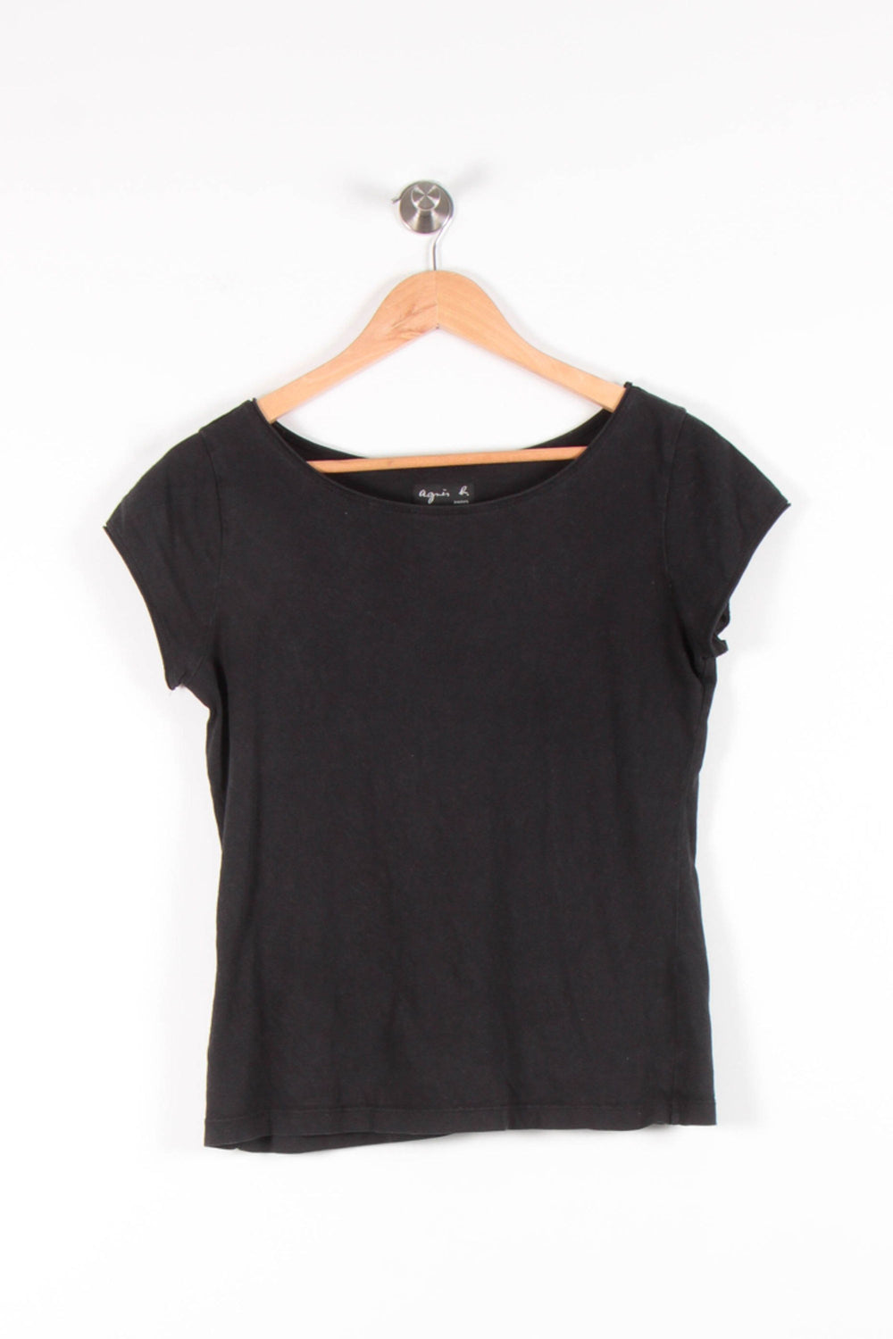 Tee-shirt Noir - Taille S/36 de la marque Agnès b. | PARAD68315 - Vendu par Paradigme - Image 2