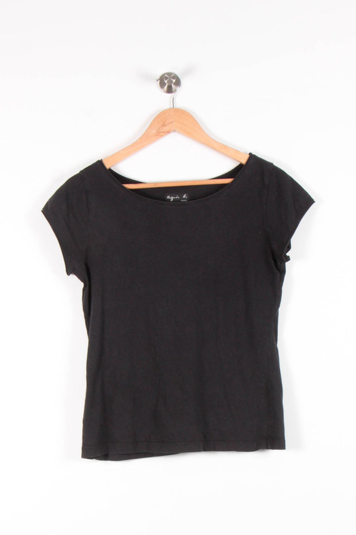 Tee-shirt Noir - Taille S/36 de la marque Agnès b. | PARAD68315 - Vendu par Paradigme - Image 2
