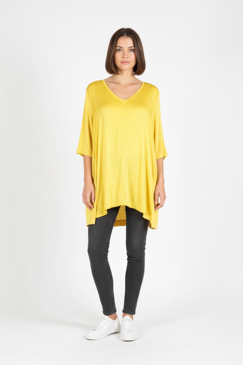 Tunique Jaune - Taille XXL/44 de la marque Marina Rinaldi | PARAD68320 - Vendu par Paradigme - Image 1
