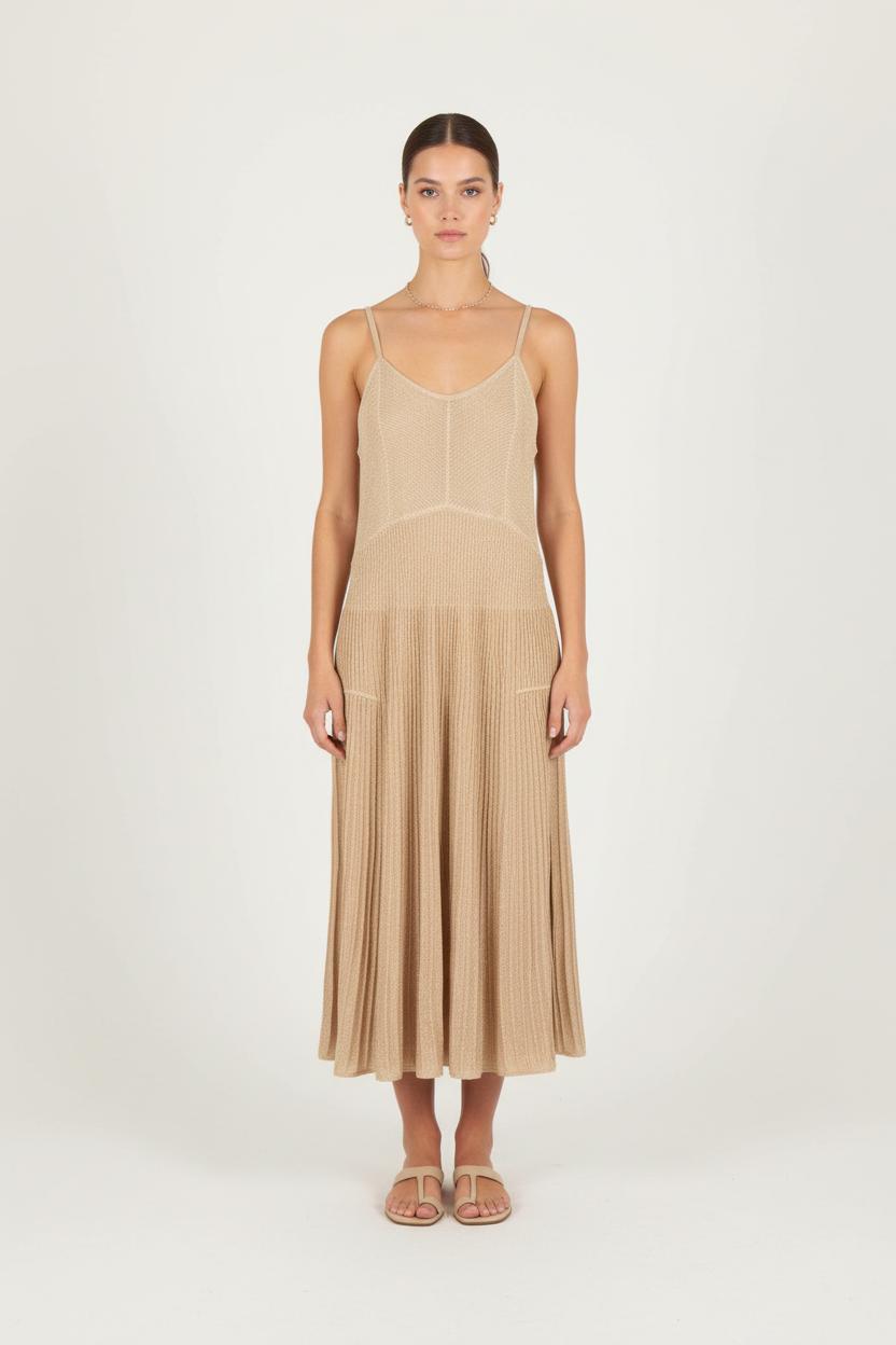 Robe Longue Dorée - Taille XXL/44 de la marque Marina Rinaldi | PARAD68324 - Vendu par Paradigme - Image 1