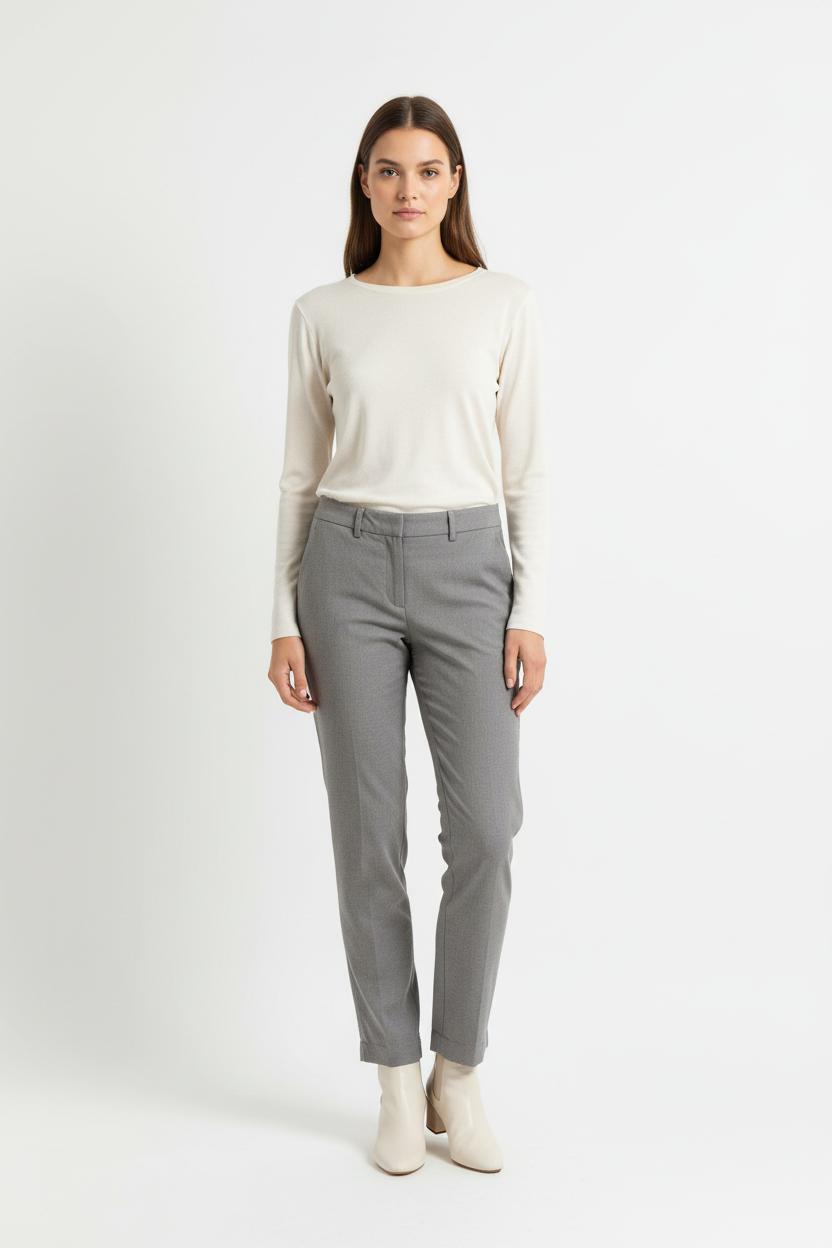 Pantalon Gris - Taille L/40 de la marque Caroll | PARAD68333 - Vendu par Paradigme - Image 1