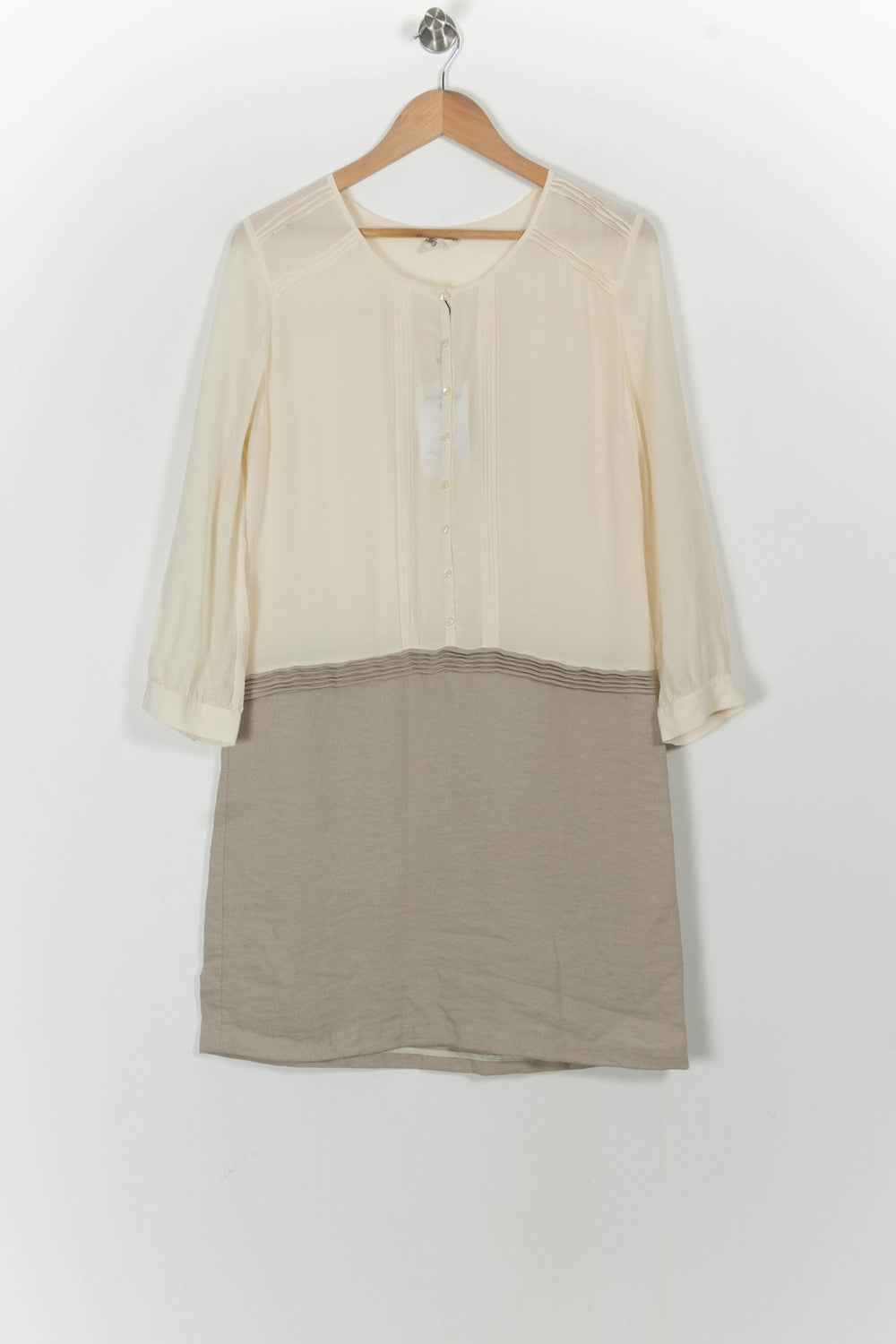 Robe Courte Écrue et Beige - Taille XL/42 de la marque Stella Forest | PARAD68341 - Vendu par Paradigme - Image 2