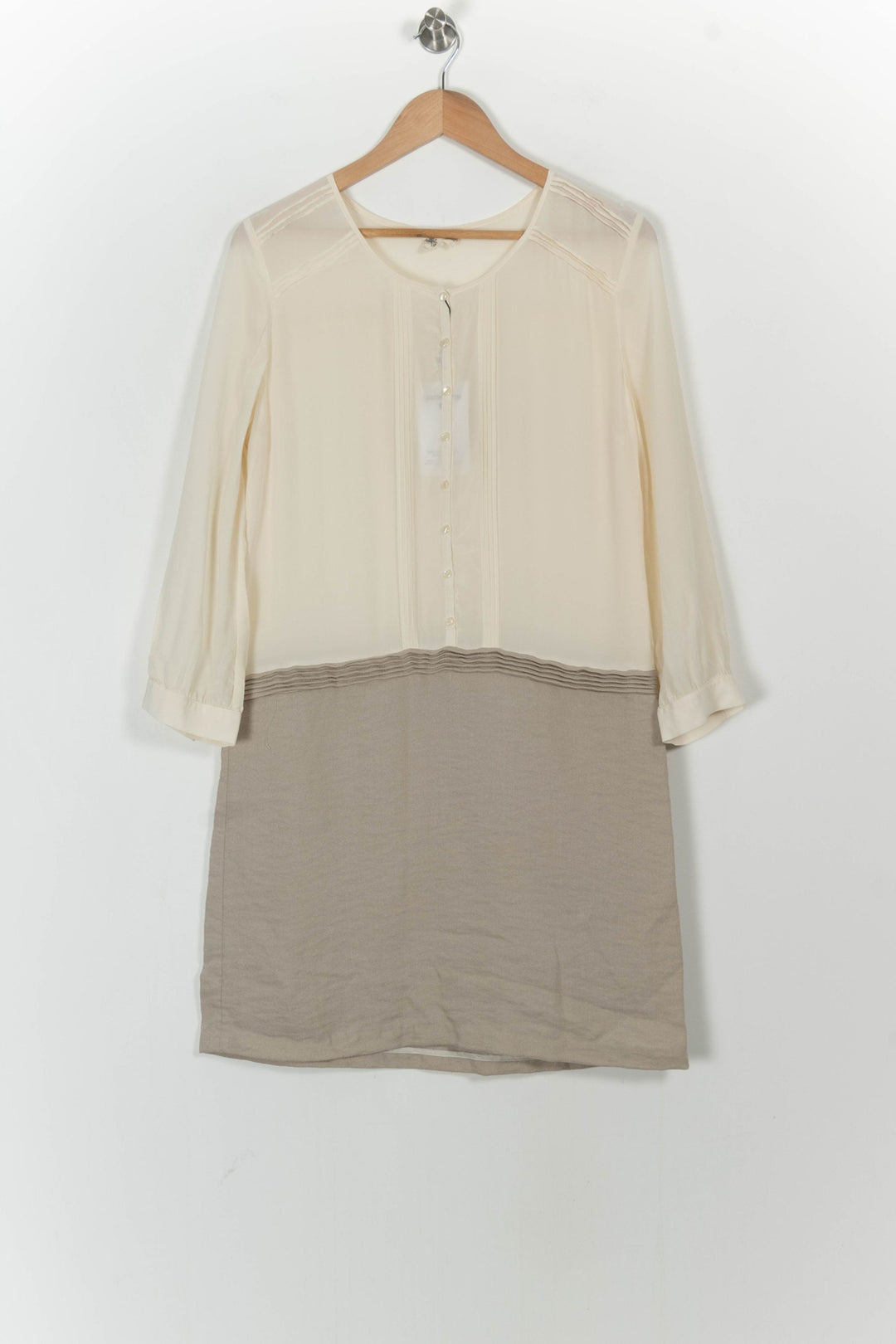 Robe Courte Écrue et Beige - Taille XL/42 de la marque Stella Forest | PARAD68341 - Vendu par Paradigme - Image 2