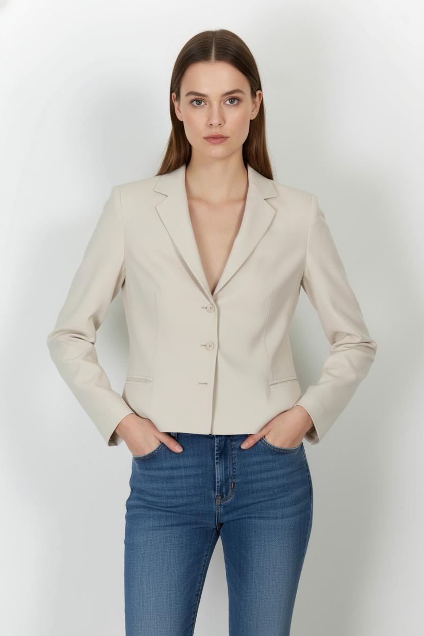 Veste Beige - Taille L/40 de la marque Tara Jarmon | PARAD68345 - Vendu par Paradigme - Image 1