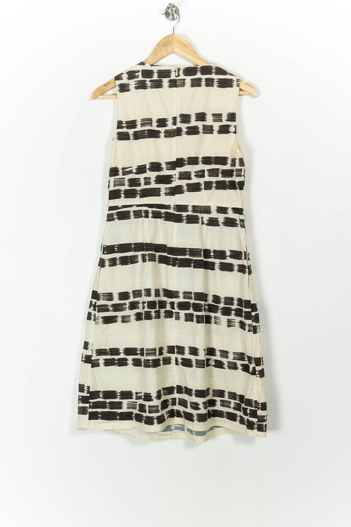 Robe Sans Manches Beige et Noire - Taille M/38 de la marque Max Mara | PARAD68356 - Vendu par Paradigme - Image 4