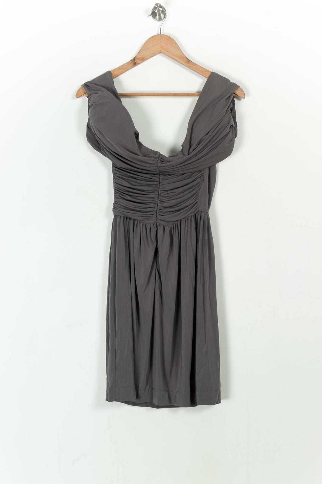 Robe Drapée Grise - Taille XS/34 de la marque Comptoir des Cotonniers | PARAD68391 - Vendu par Paradigme - Image 4
