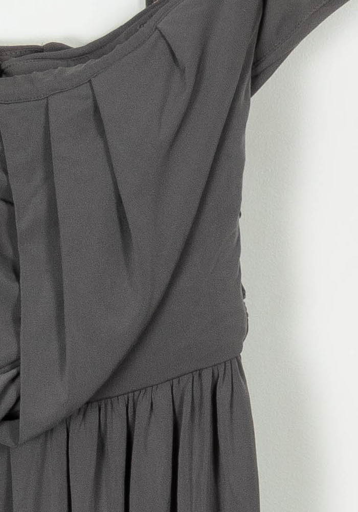 Robe Drapée Grise - Taille XS/34 de la marque Comptoir des Cotonniers | PARAD68391 - Vendu par Paradigme - Image 3
