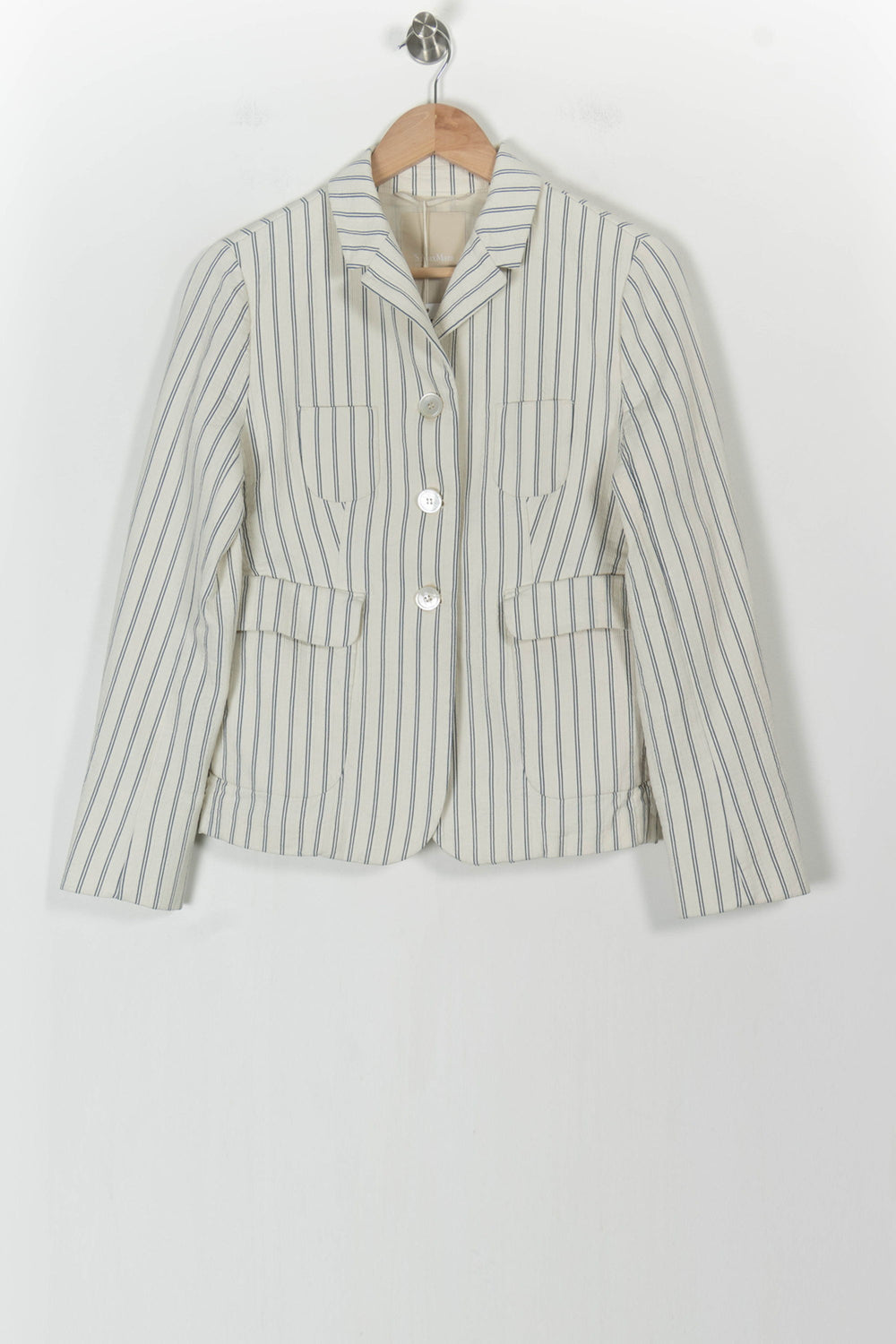Veste Blanche et Bleue - Taille XXL/44 de la marque Max Mara | PARAD68392 - Vendu par Paradigme - Image 2