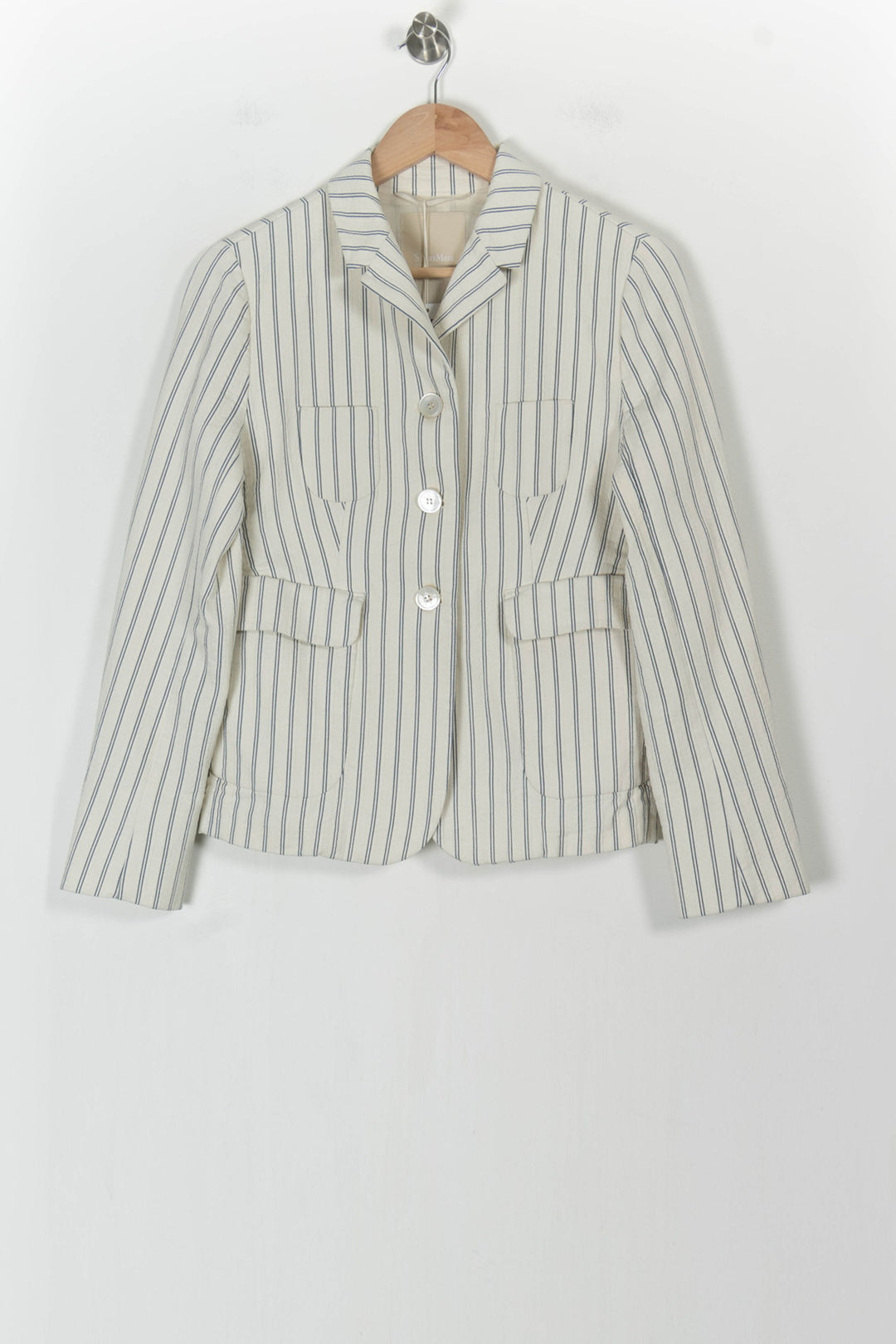 Veste Blanche et Bleue - Taille XXL/44 de la marque Max Mara | PARAD68392 - Vendu par Paradigme - Image 2