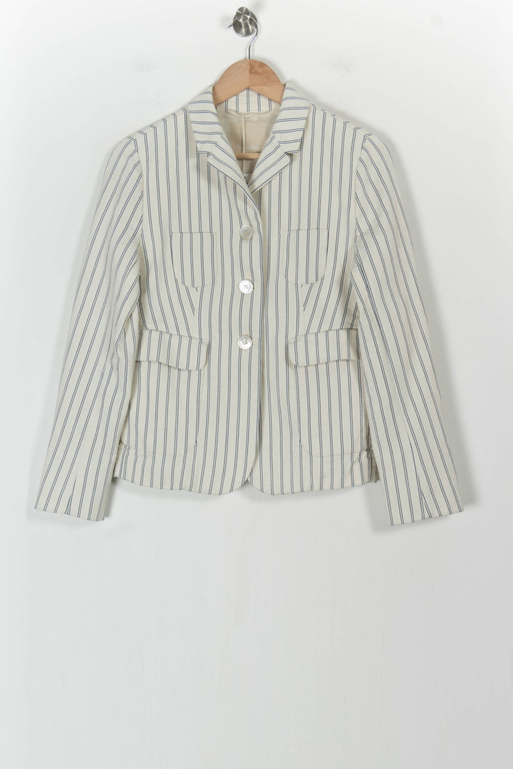 Veste Blanche et Bleue - Taille XXL/44 de la marque Max Mara | PARAD68392 - Vendu par Paradigme - Image 2
