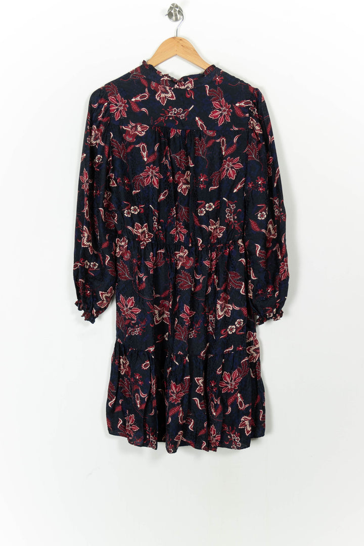Robe Fleurie Bleu et Rouge - Taille L/40 de la marque Gerard Darel | PARAD68411 - Vendu par Paradigme - Image 4