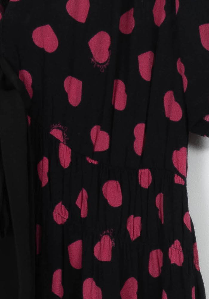 Robe Courte Noire et Rouge - Taille L/40 de la marque Claudie Pierlot | PARAD68413 - Vendu par Paradigme - Image 3