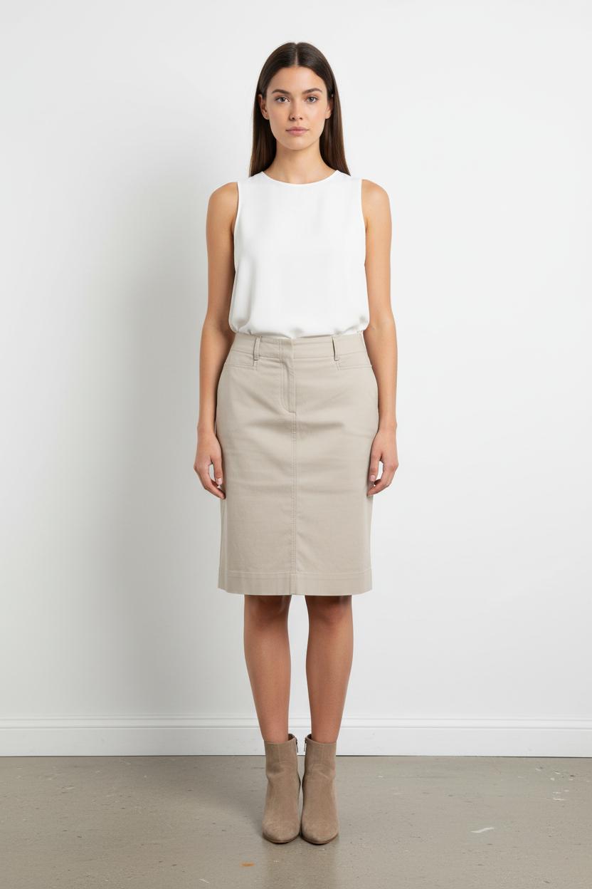 Jupe Droite Beige - Taille XL/42 de la marque Gerard Darel | PARAD68429 - Vendu par Paradigme - Image 1