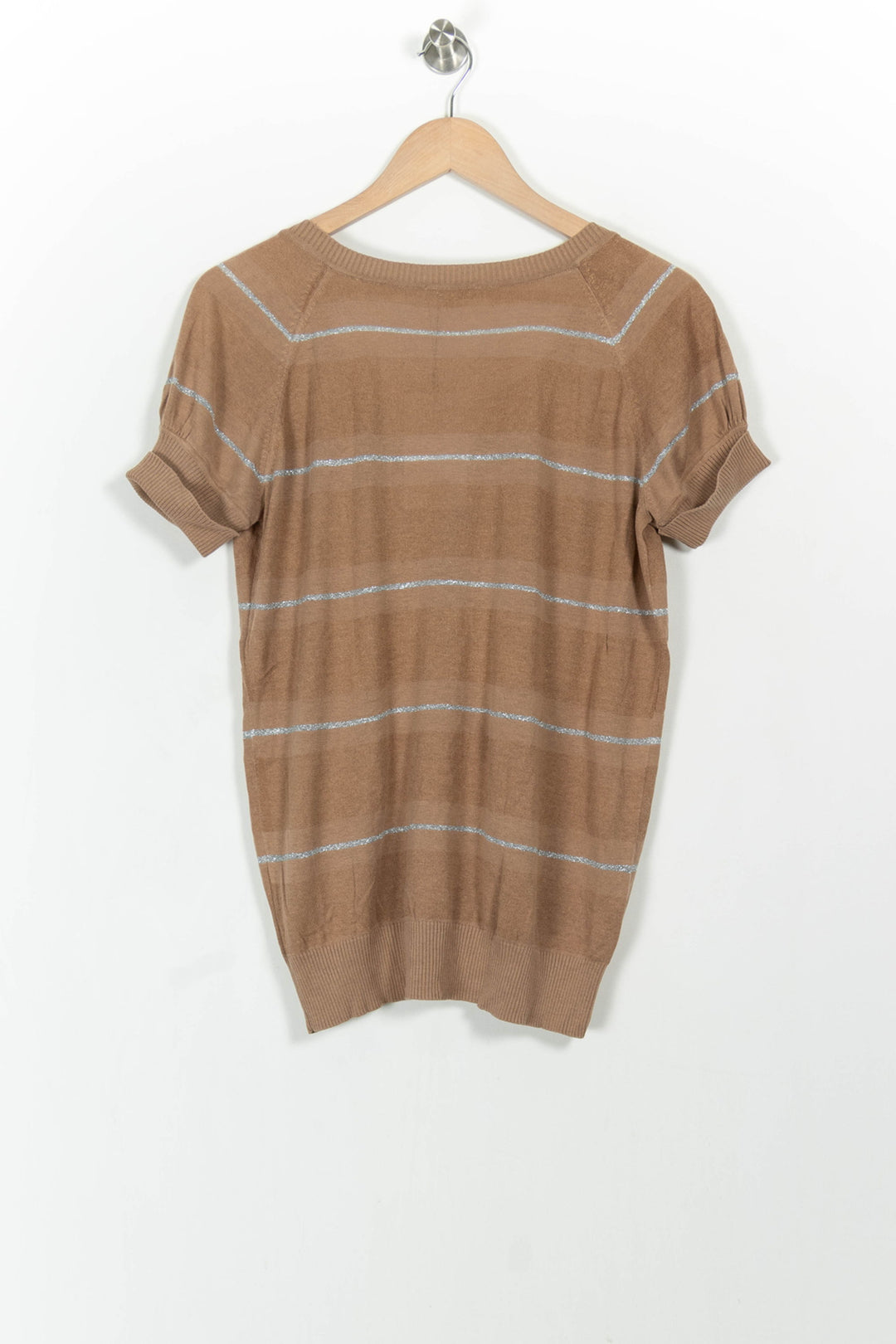 Pull Marron et Gris - Taille S/36 de la marque Sandro | PARAD68461 - Vendu par Paradigme - Image 4