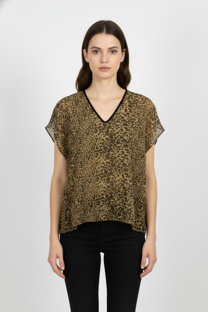 Blouse Marron - Taille M/38 de la marque ba&sh | PARAD68474 - Vendu par Paradigme - Image 1