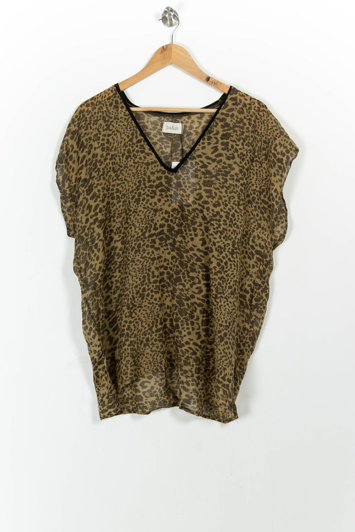 Blouse Marron - Taille M/38 de la marque ba&sh | PARAD68474 - Vendu par Paradigme - Image 2
