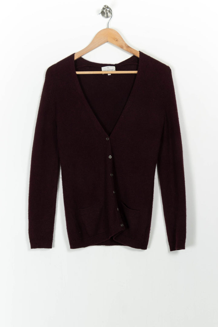 Cardigan Bordeaux - Taille L/40 de la marque Eric Bompard | PARAD68481 - Vendu par Paradigme - Image 2
