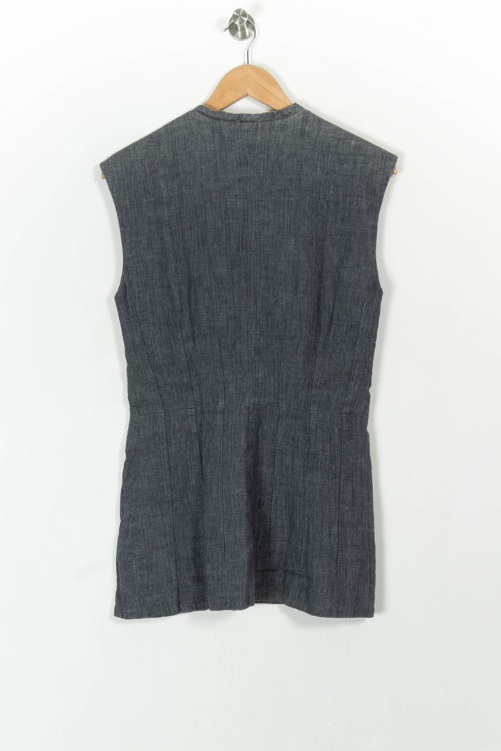 Gilet Gris - Taille M/38 de la marque Agnès b. | PARAD68494 - Vendu par Paradigme - Image 4