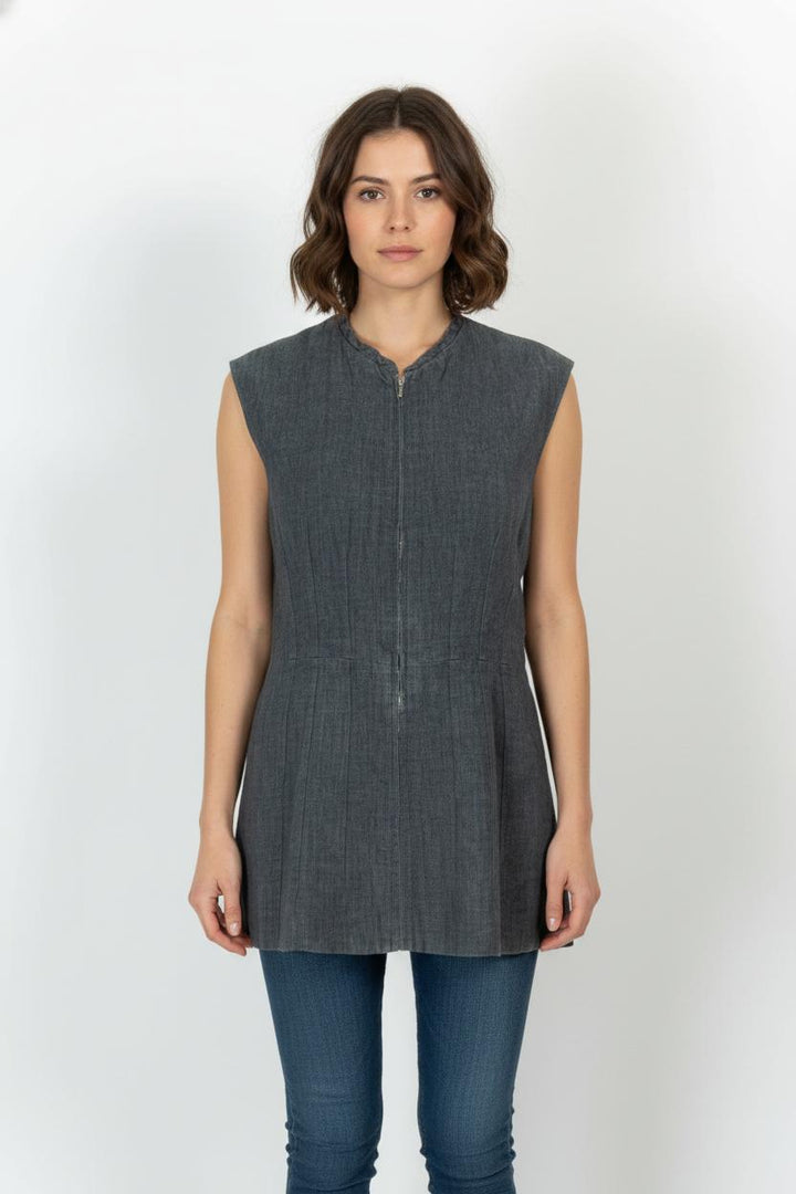 Gilet Gris - Taille M/38 de la marque Agnès b. | PARAD68494 - Vendu par Paradigme - Image 1