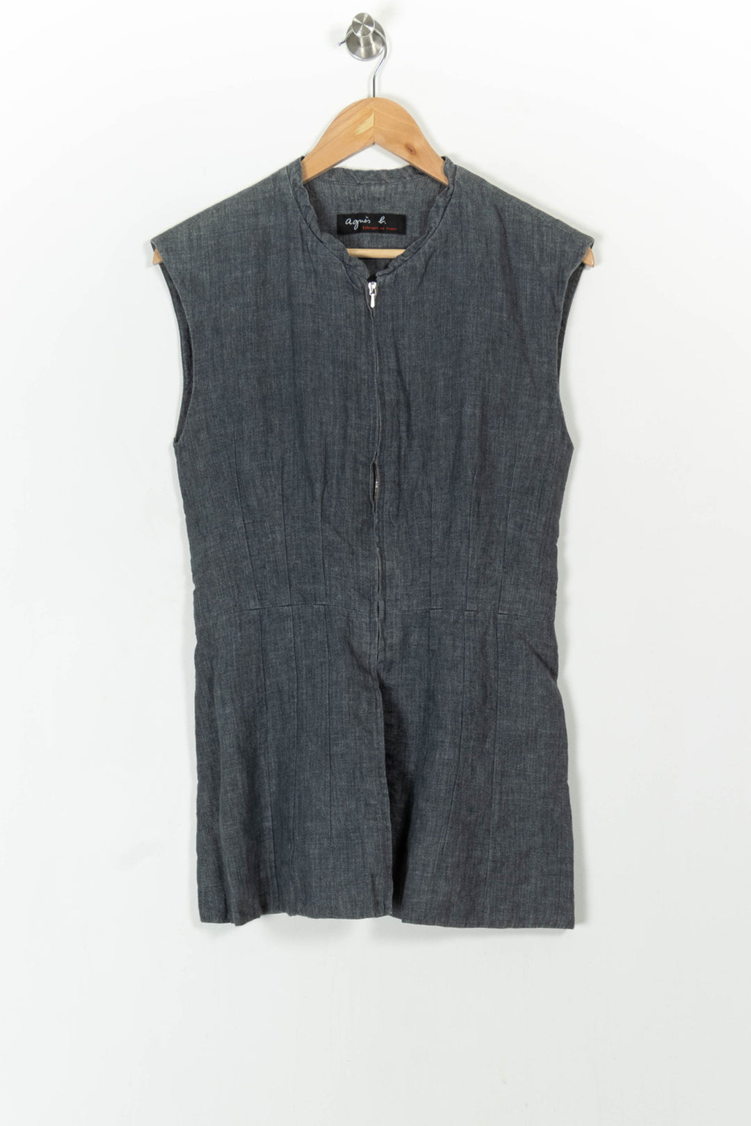 Gilet Gris - Taille M/38 de la marque Agnès b. | PARAD68494 - Vendu par Paradigme - Image 2