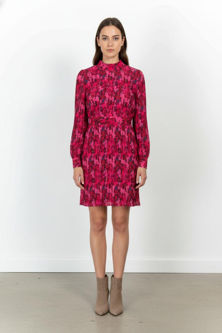 Robe Plissée Rose et Rouge - Taille M/38 de la marque IKKS | PARAD68500 - Vendu par Paradigme - Image 1