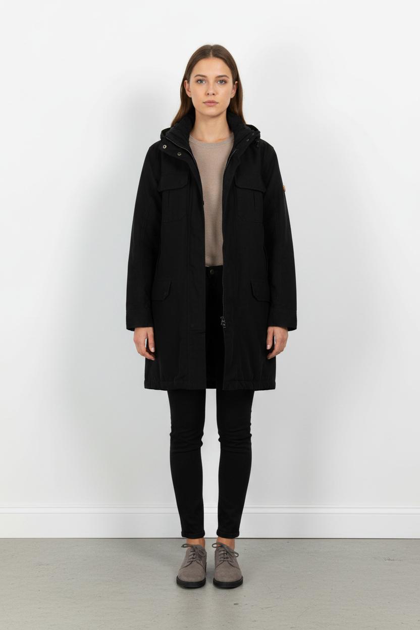 Parka Longue Noire - Taille XXXL/46 de la marque Aigle | PARAD68505 - Vendu par Paradigme - Image 1