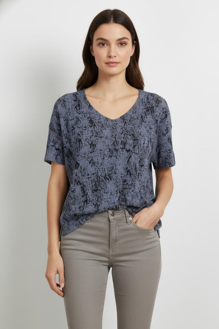 Tee-shirt Bleu et Noir - Taille S/36 de la marque ZAPA | PARAD68510 - Vendu par Paradigme - Image 1