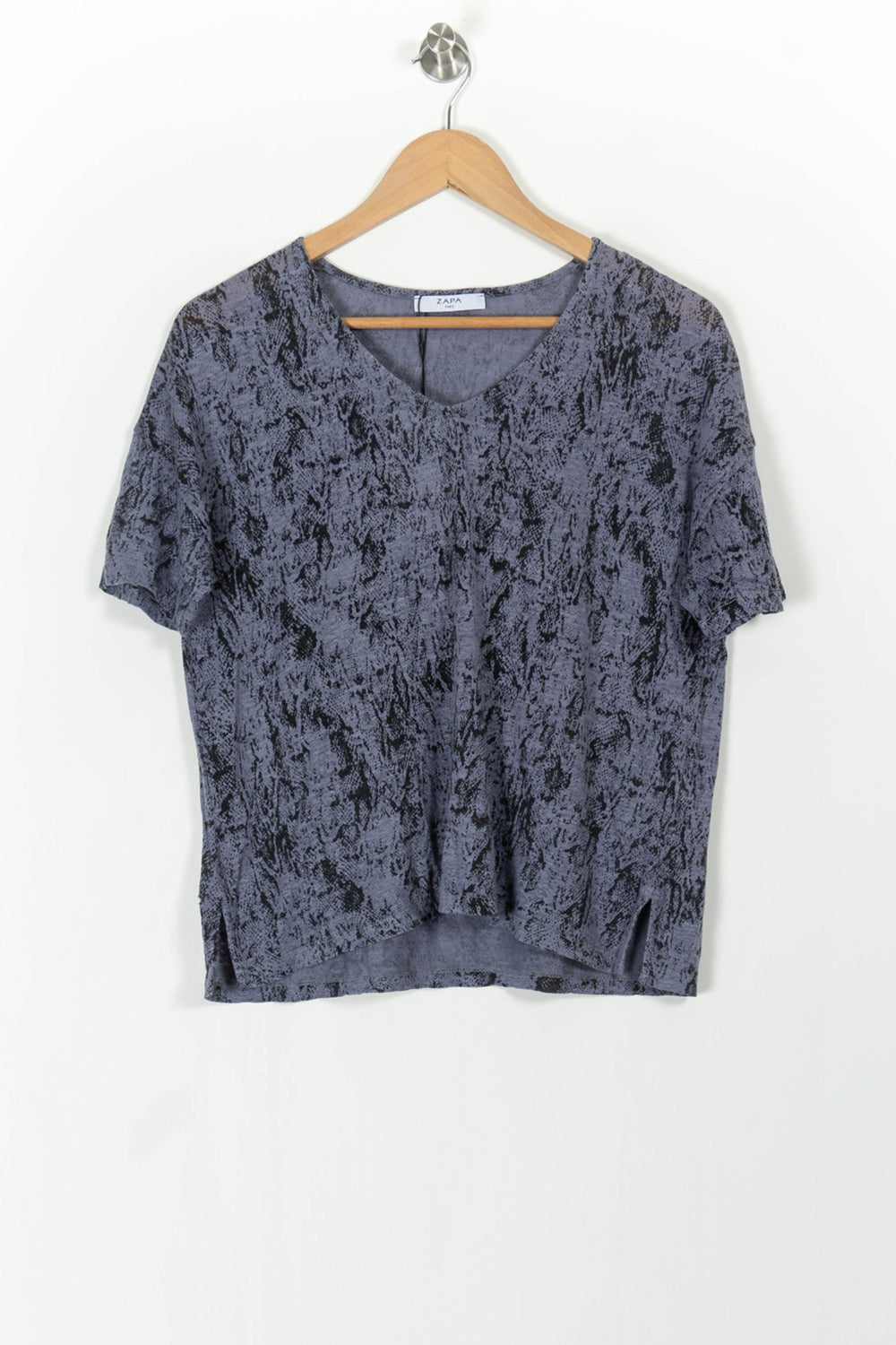 Tee-shirt Bleu et Noir - Taille S/36 de la marque ZAPA | PARAD68510 - Vendu par Paradigme - Image 2