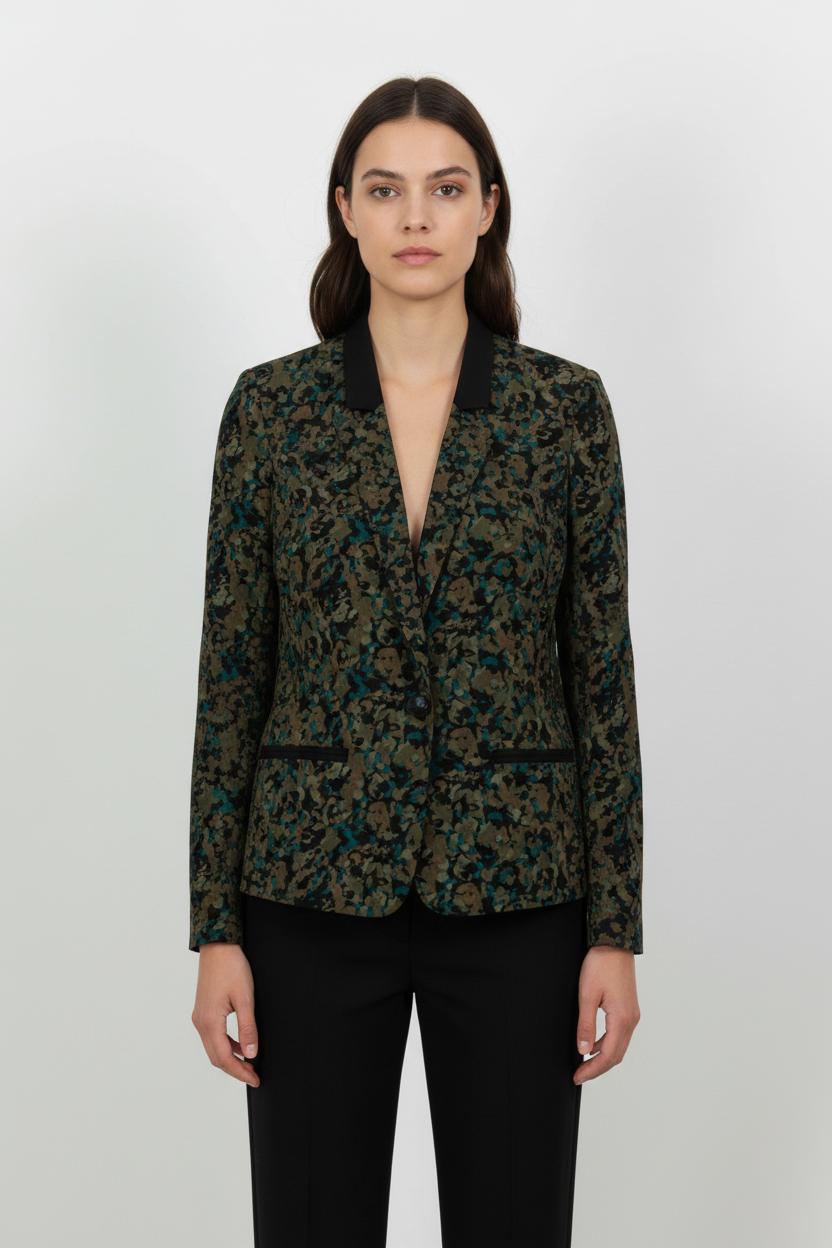 Blazer Vert et Noir - Taille S/36 de la marque IKKS | PARAD68512 - Vendu par Paradigme - Image 1